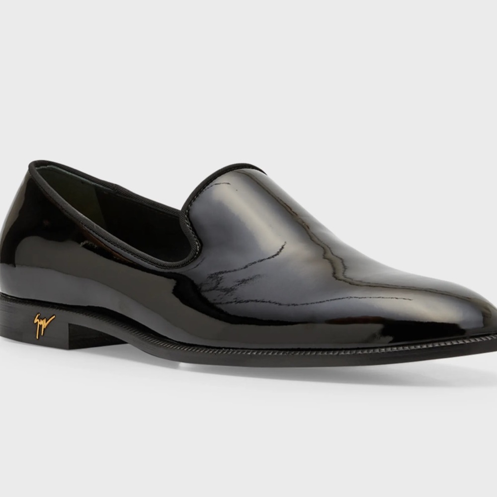 Giuseppe Zanotti Logo Patent Loafers